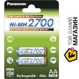 Аккумулятор Panasonic High Capacity AA 2700мАч, 2шт. (BK-3HGAE/2BE) | Seven.Deals