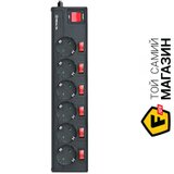 Фильтр-удлинитель Real-El RS-6 Extra 1.8м, black (EL122300001) | Seven.Deals