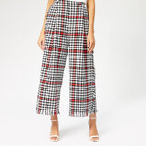 MSGM Women's Jacquard Dog Tooth Trousers - Black