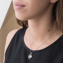 Серебряная подвеска "Сердце" с фианитами | Seven.Deals Серебряная подвеска "Сердце" с фианитами | Seven.Deals