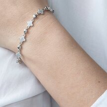 Серебряный браслет "Клевер" (фианиты) | Seven.Deals Серебряный браслет "Клевер" (фианиты) | Seven.Deals