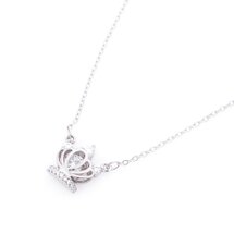Серебряное колье "Корона" (фианит) 18813 | Seven.Deals Серебряное колье "Корона" (фианит) 18813 | Seven.Deals