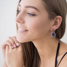 Серьги с синими фианитами с18 | Seven.Deals Серьги с синими фианитами с18 | Seven.Deals