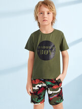 Boys Slogan Print Top & Camo Shorts PJ Set Misha B (753192) | Seven.Deals, image {num} Boys Slogan Print Top & Camo Shorts PJ Set Misha B (753192) | Seven.Deals, image {num}