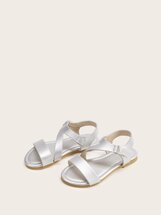 Girls Metallic Slingback Flat Sandals | Seven.Deals, image {num} Girls Metallic Slingback Flat Sandals | Seven.Deals, image {num}