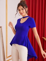 Cut Out Dip Hem Top Carol A (598085) | Seven.Deals, image {num} Cut Out Dip Hem Top Carol A (598085) | Seven.Deals, image {num}