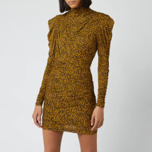 Isabel Marant Women's Jisola Dress - Fauve Multi | Seven.Deals, image {num} Isabel Marant Women's Jisola Dress - Fauve Multi | Seven.Deals, image {num}