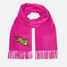 KENZO Women's Jumping Tiger Wool Scarf - Pink (834637) | Seven.Deals, image {num} KENZO Women's Jumping Tiger Wool Scarf - Pink (834637) | Seven.Deals, image {num}