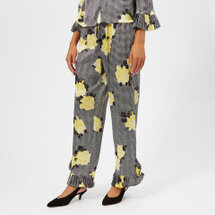 Ganni Women's Calla Silk Trousers - Black - DK - Black | Seven.Deals, image {num} Ganni Women's Calla Silk Trousers - Black - DK - Black | Seven.Deals, image {num}