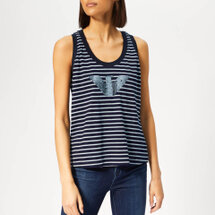 Emporio Armani Women's Stripe Vest - Dark Blue | Seven.Deals, image {num} Emporio Armani Women's Stripe Vest - Dark Blue | Seven.Deals, image {num}