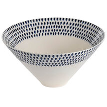 Nkuku Indigo Drop Serving Bowl - Cream and Indigo | Seven.Deals, image {num} Nkuku Indigo Drop Serving Bowl - Cream and Indigo | Seven.Deals, image {num}