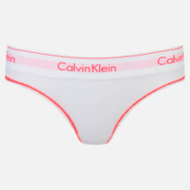 Calvin Klein Women's Modern Cotton Thong - White/Bright Nectar | Seven.Deals, image {num} Calvin Klein Women's Modern Cotton Thong - White/Bright Nectar | Seven.Deals, image {num}