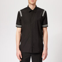 Neil Barrett Men's Varsity Stripe Short Sleeve Shirt - Black/White Black | Seven.Deals, image {num} Neil Barrett Men's Varsity Stripe Short Sleeve Shirt - Black/White Black | Seven.Deals, image {num}