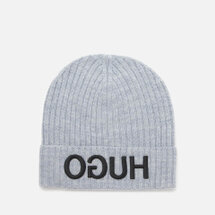 HUGO Men's Reverse Logo Knitted Beanie Hat - Grey (860242) | Seven.Deals, image {num} HUGO Men's Reverse Logo Knitted Beanie Hat - Grey (860242) | Seven.Deals, image {num}