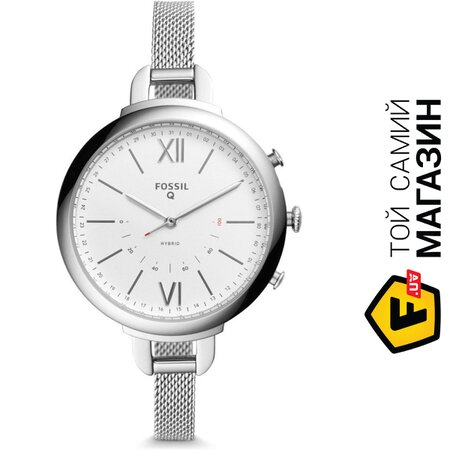 Фитнес-часы Fossil Hybrid Smartwatch Annette Stainless Steel Silver (FTW5026) | Seven.Deals