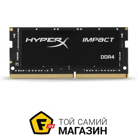 Память Kingston SODIMM DDR4 16GB, 2400MHz, PC4-19200 HyperX Impact (HX424S14IB/16) | Seven.Deals