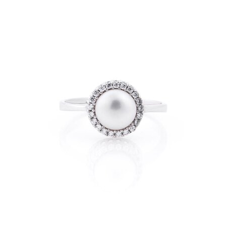 Женское кольцо с культивированным пресноводным жемчугом к02842 | Seven.Deals, изображение 2