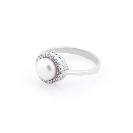 Женское кольцо с культивированным пресноводным жемчугом к02842 | Seven.Deals, изображение 3
