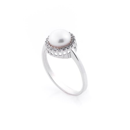 Женское кольцо с культивированным пресноводным жемчугом к02842 | Seven.Deals