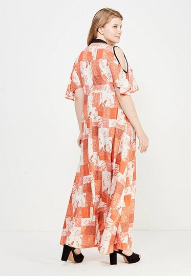 Платье COLD SHOULDER PRINTED MAXI DRESS | Seven.Deals, изображение 3