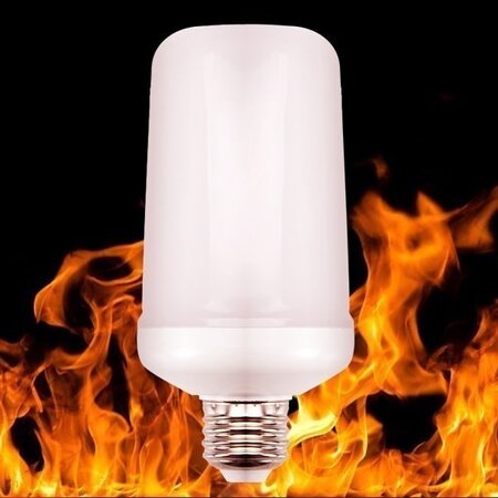 Огненная лампа - лампа с имитацией пламени, датчик гравитации, 9w, E27, белая | Seven.Deals, изображение 3