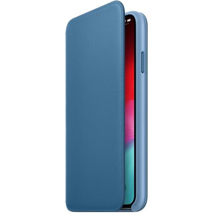 Чехол для смартфона Apple iPhone XS Max Leather Folio, голубой | Seven.Deals